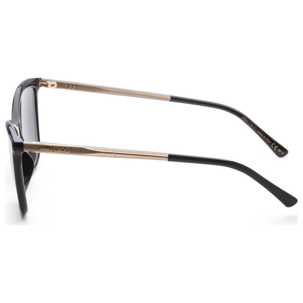 NWT Jimmy Choo Black Cat-Eye Sunglasses 🕶️ BA-G-S 807IR 145 - Picture 13 of 14